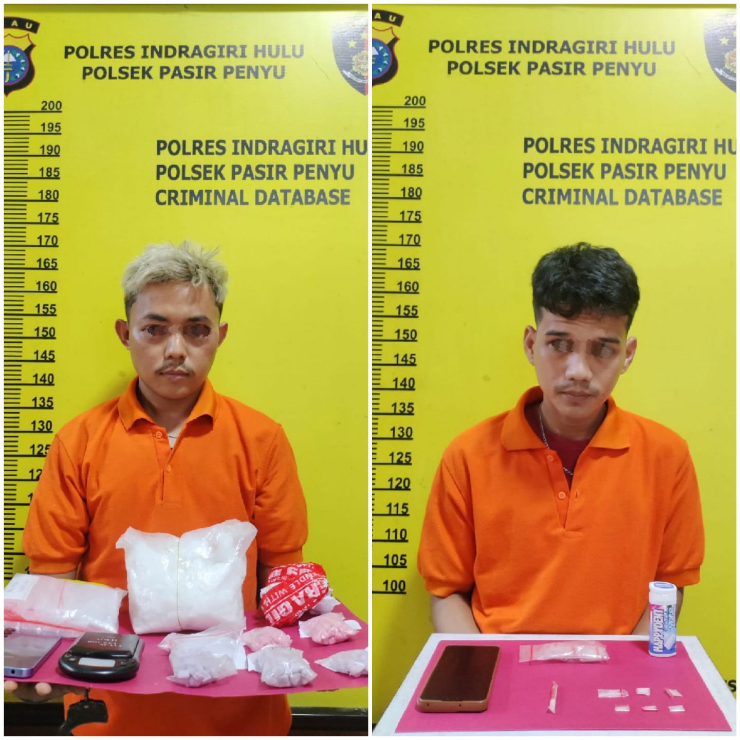 Tim Gabungan Polres Inhu Bongkar Jaringan Narkoba