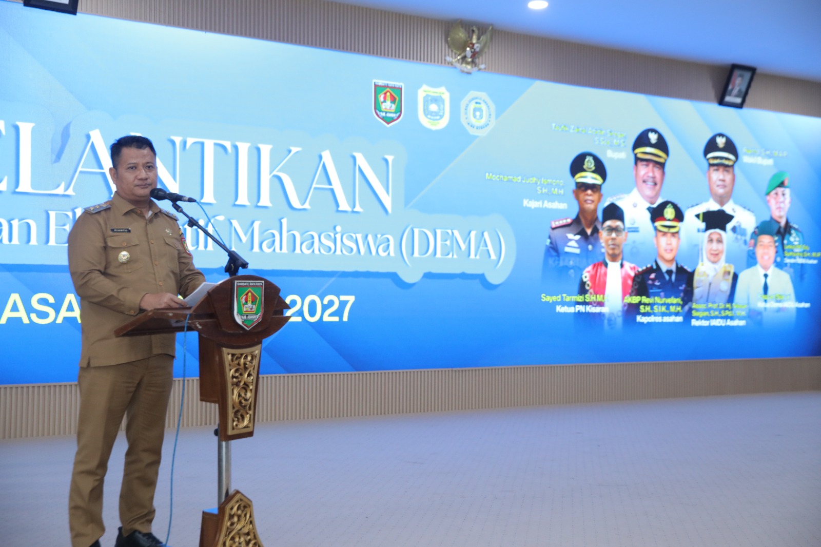 Wakil Bupati Asahan Hadiri Pelantikan Dewan Eksekutif Mahasiswa(DEMA) IAIDU Asahan Tahun 2026-2027