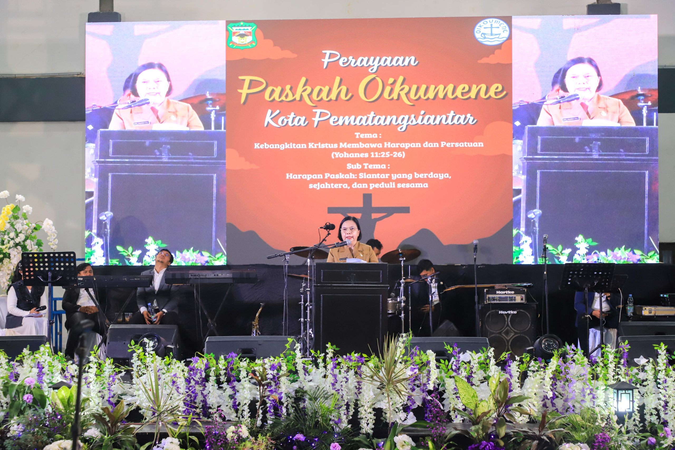 Perayaan Paskah Oikumene Pematangsiantar Tahun 2026 Berjalan Lancar, Pesan Kedamaian dan Kebersamaan Disampaikan Wali Kota Diwakili Staf Ahli Bidang Pemerintahan