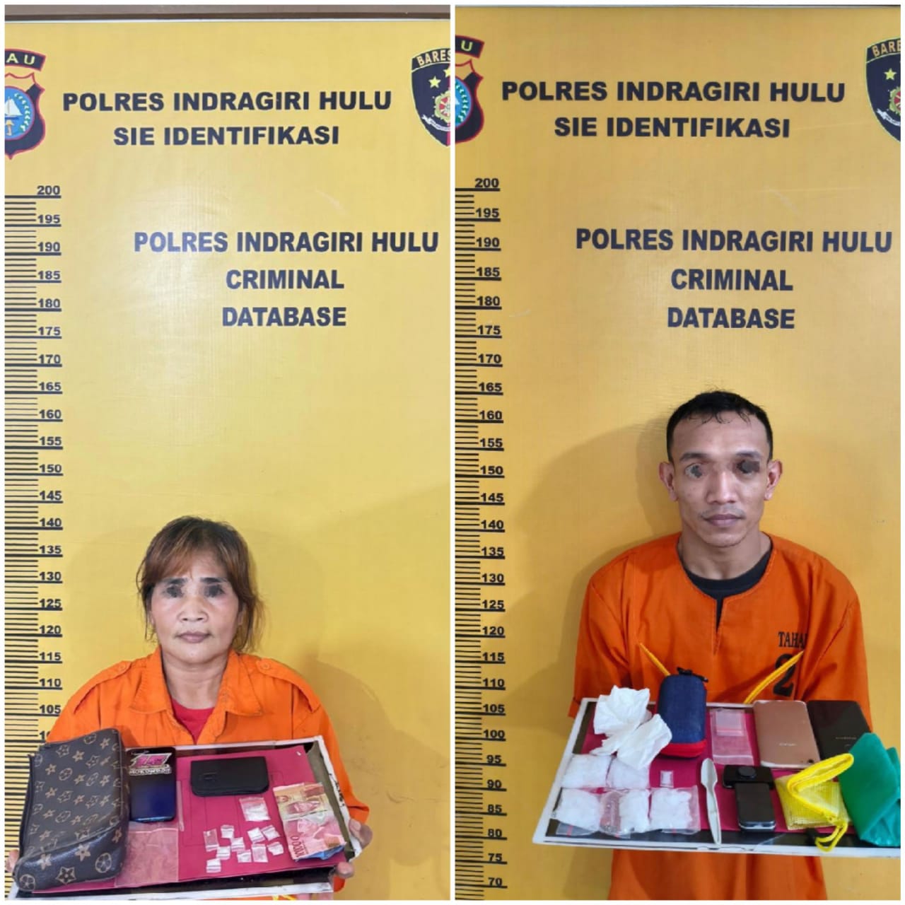 IRT Warga Desa Sungai Beringin Rengat Jadi Pengedar Narkoba, Pemasok Diringkus Sembunyi Diwisma