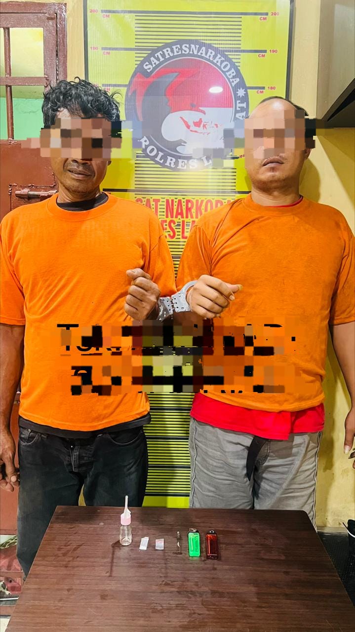 Tindak Lanjuti Informasi Masyarakat, Satres Narkoba Polres Langkat dan Tangkap Dua Pelaku di Hinai