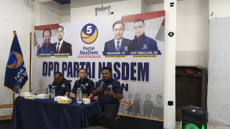 Perkuat Mesin Partai, DPD NasDem Laksanakan Konsolidasi DPC dan DPRT se Kota Medan