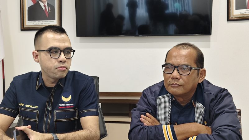 Ketua Fraksi NasDem, Afif Abdillah Dukung Penuh Terobosan Dirut PUD Pasar Tingkatkan PAD