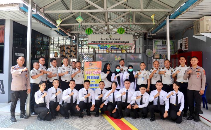 Tes Urine Massal Pegawai, Lapas Rantauprapat Tegaskan Komitmen Bersih Narkoba