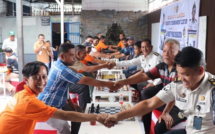 Perkuat Sinergi dan Pembinaan, Lapas Rantauprapat Gelar Turnamen Catur Bersama Percasi Di HBP Ke-62