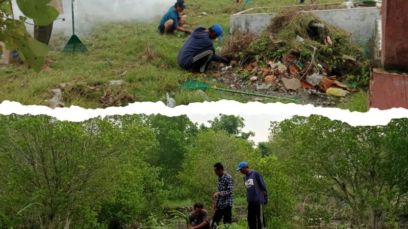 Pemdes Bagan Kuala Giat Jumat Bersih, Safril Ajak Masyarakat Tanamkan Jiwa Gotong Royong