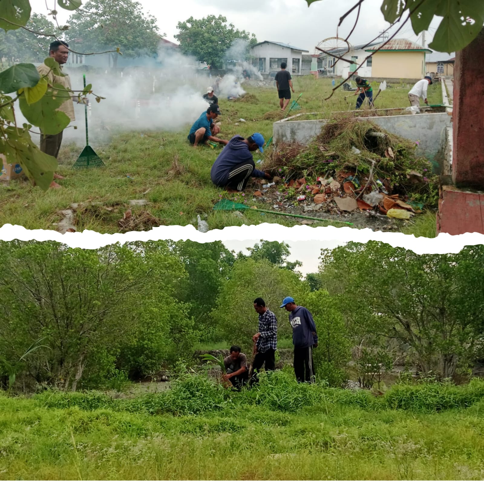Pemdes Bagan Kuala Giat Jumat Bersih, Safril Ajak Masyarakat Tanamkan Jiwa Gotong Royong