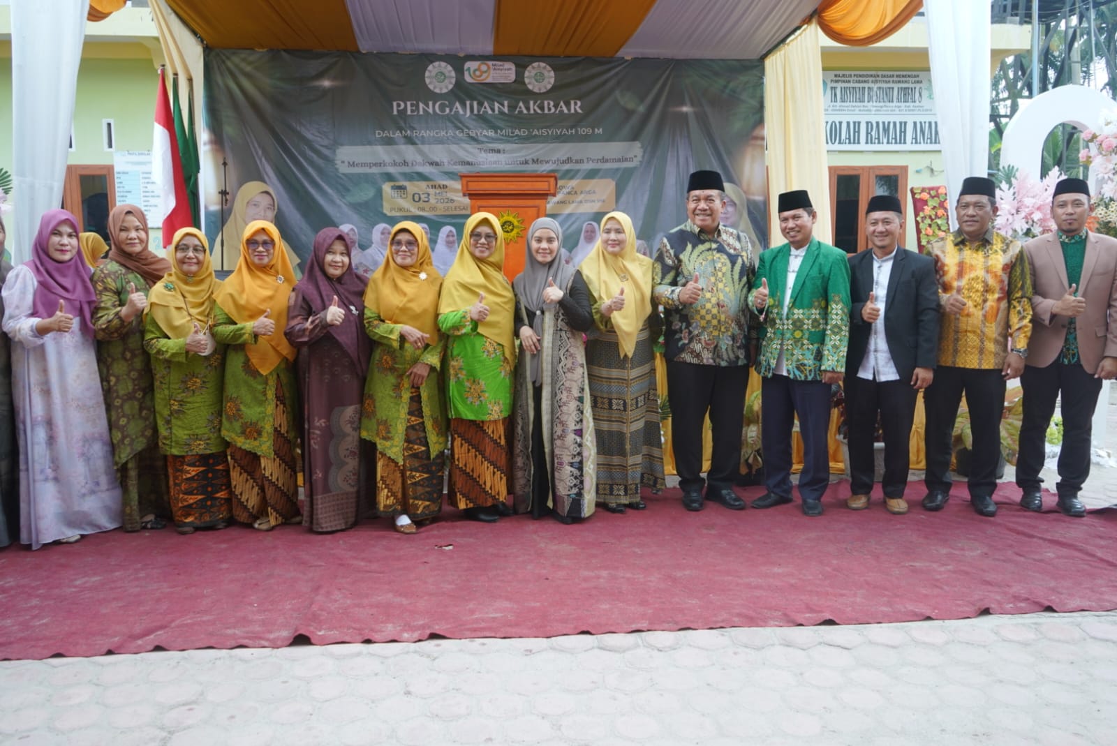 Bupati Asahan Hadiri Milad Aisyiyah Ke-109 Dan Pengajian Akbar Di Rawang Panca Arga