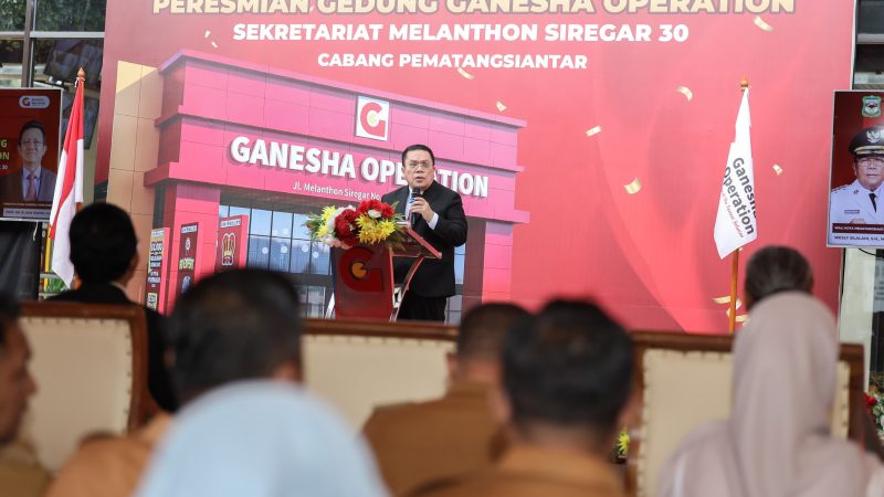 Wali Kota Pematangsiantar Hadiri Acara Peresmian Gedung Bimbingan Belajar Ganesha Operation Sekretariat Melanthon Siregar
