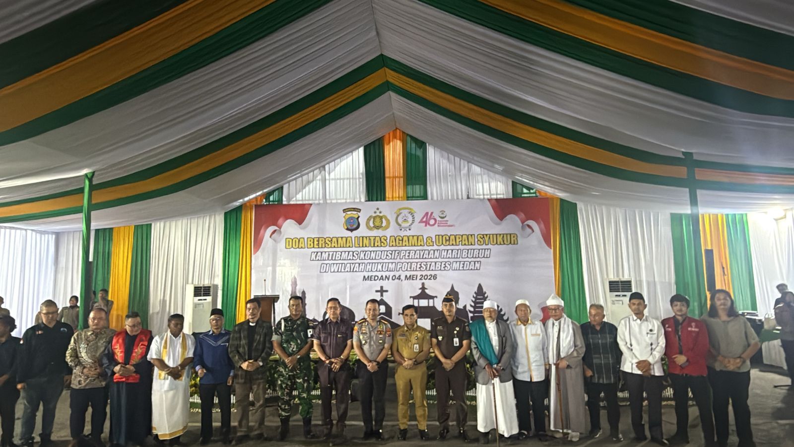Ketua DPRD Medan Hadiri Doa Lintas Agama di Polrestabes, Apresiasi Kebersamaan Jaga Kondusivitas Kota