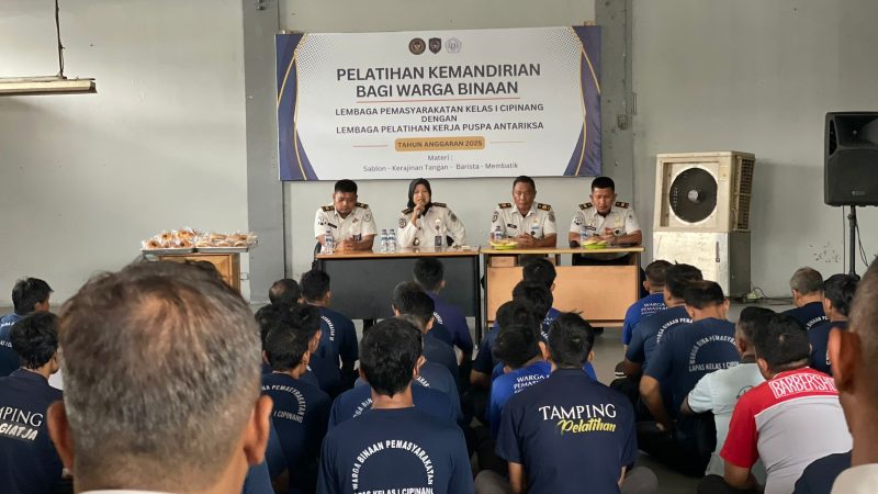 Siapkan Tenaga Kerja Terampil, Lapas Cipinang Perkuat SOP dan Disiplin Kerja Warga Binaan