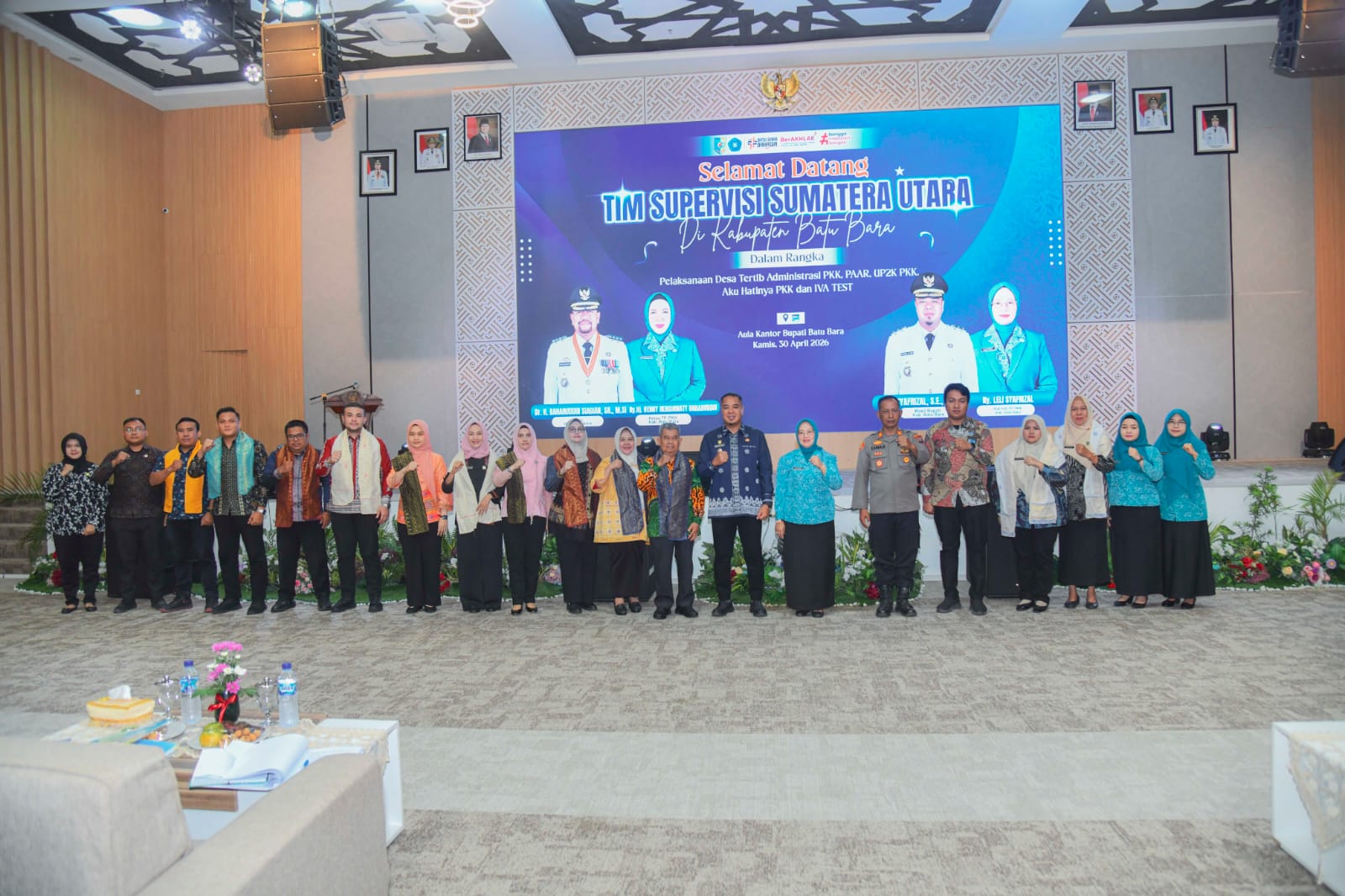 Dorong Penguatan Program Desa Percontohan, Wakil Bupati Syafrizal Sambut Supervisi TP PKK Provsu