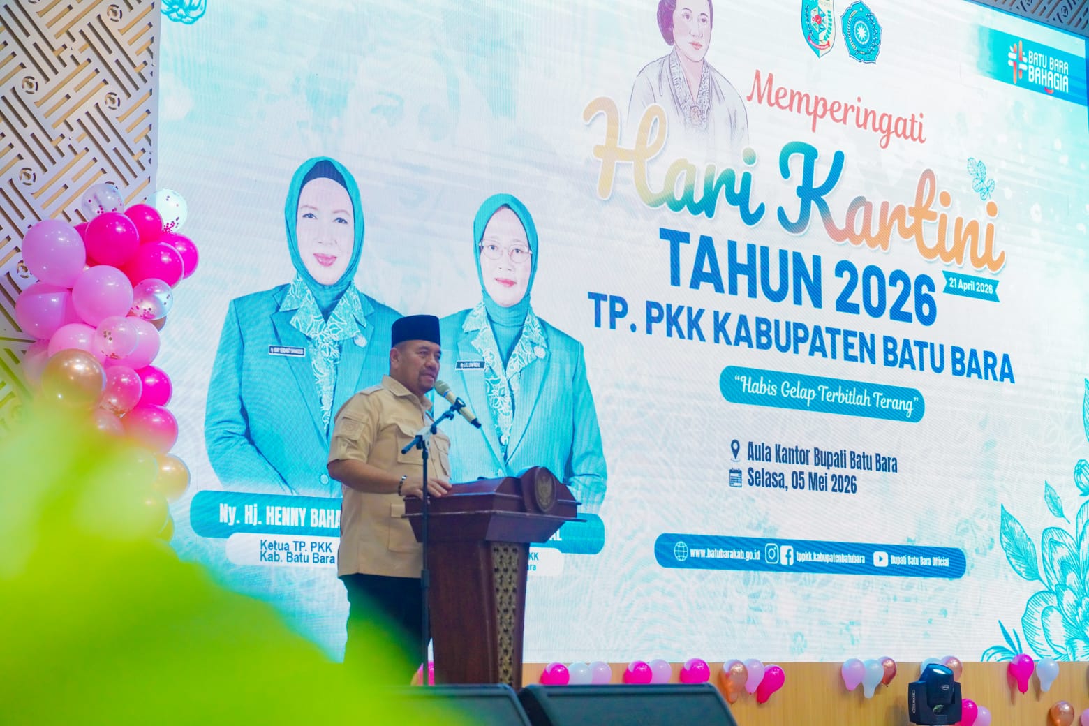Bupati Baharuddin Siagian Hadiri Peringatan Hari Kartini 2026, Tekankan Peran Strategis Perempuan dan Keluarga