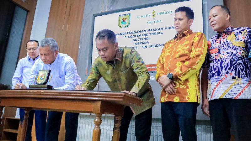 Pemkab Sergai Apresiasi Hibah Tanah PT. Socfindo Dukung Pembangunan Fasilitas Publik