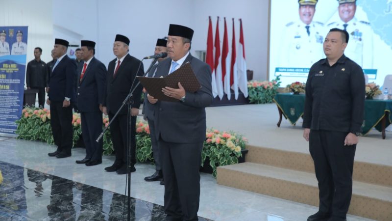 Bupati Asahan Lantik Sejumlah Pejabat Pimpinan Tinggi Pratama Pemkab Asahan