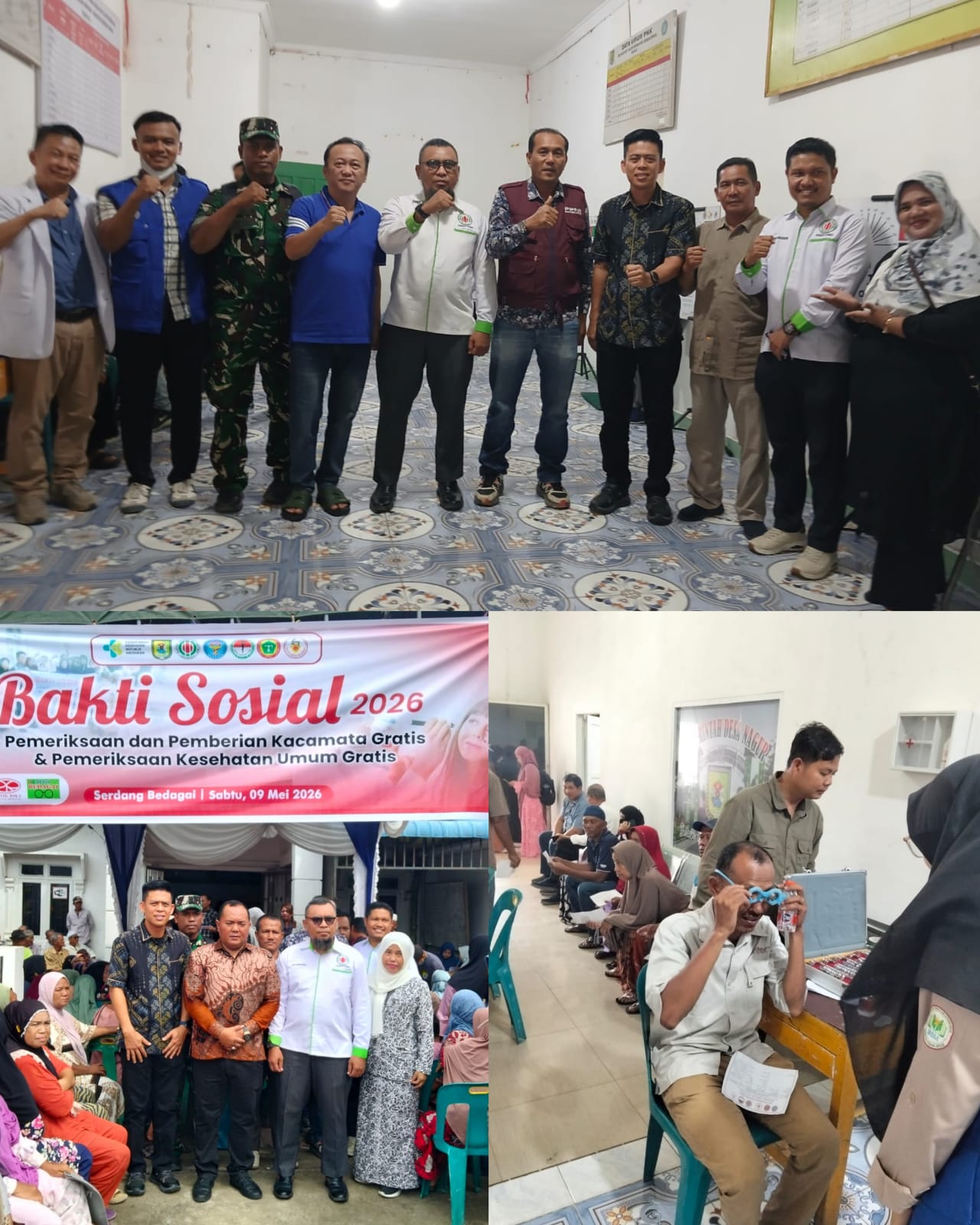 IROPIN Sumut Gandeng Organisasi Profesi Kesehatan Gelar Baksos dan Beri Kacamata Gratis di Desa Nagur