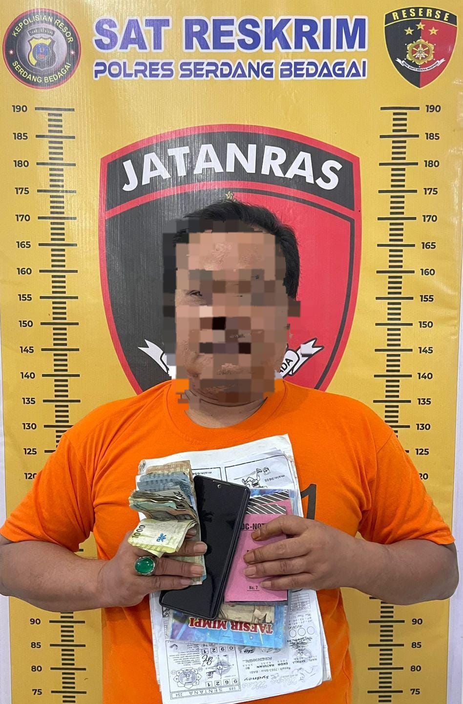 Tiga Tahun Jadi Jurtul Judi, Warga Pantai Cermin Diciduk Satreskrim Polres Sergai
