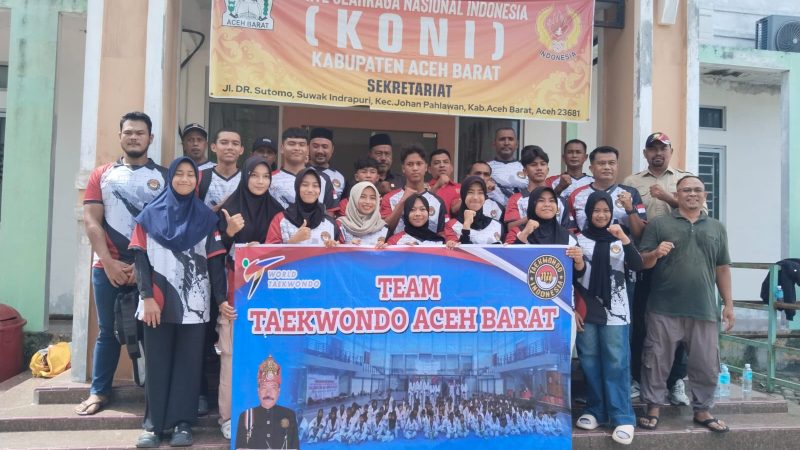 KONI Aceh Barat Lepaskan 15 Atlet Berprestasi ke Ajang PraPORA di Sigli