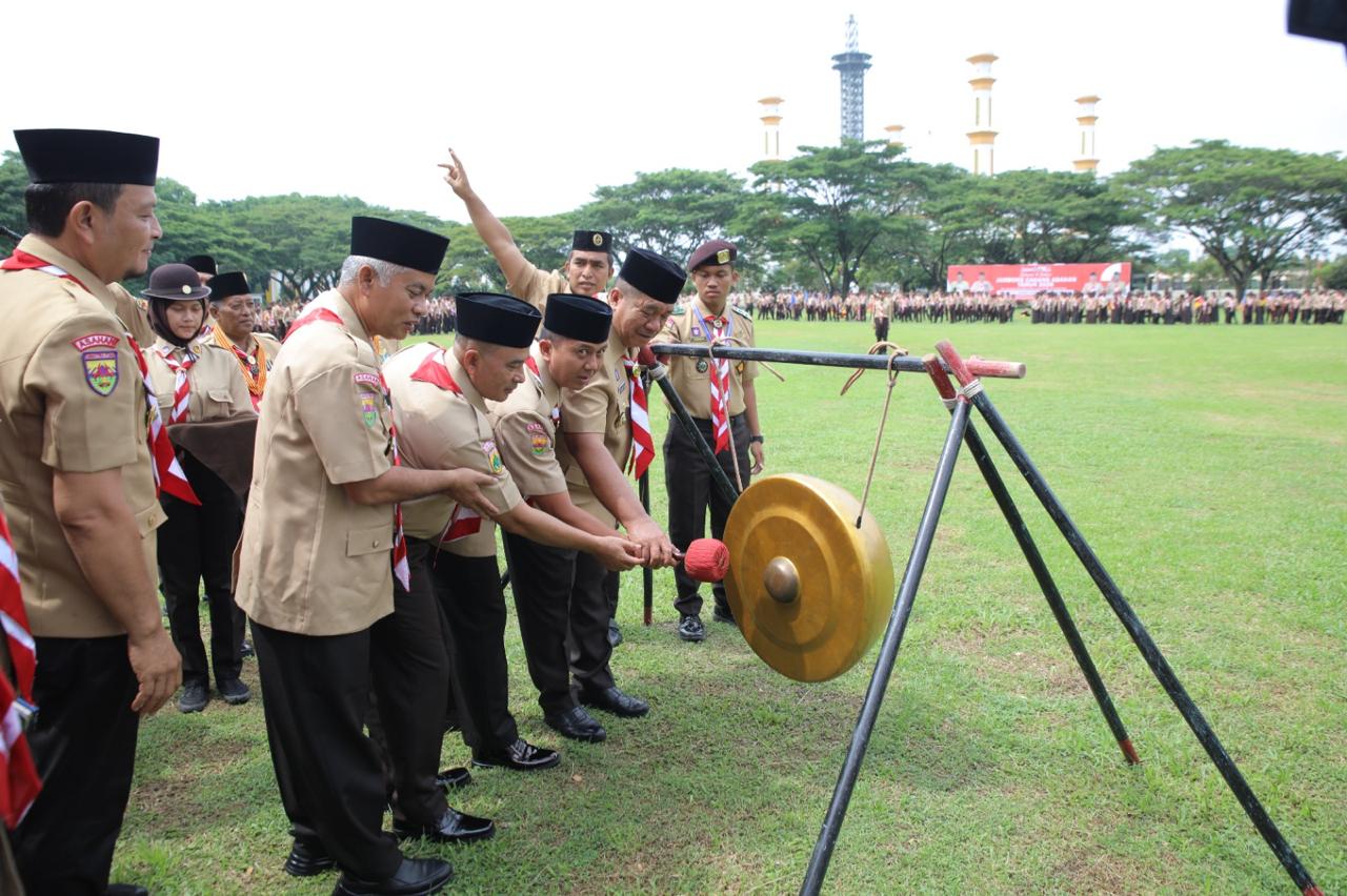 Bupati Asahan Buka Jambore Gerakan Pramuka Cabang Asahan Tahun 2026