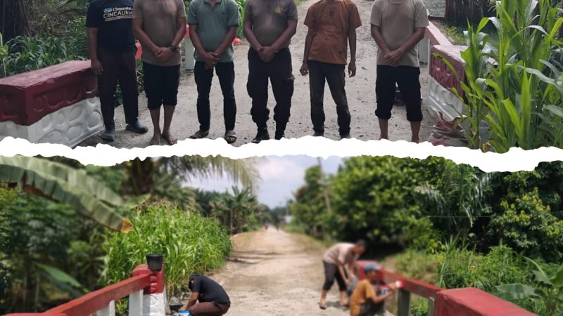 Wujud Kepedulian Nyata Polri, Polsek Dolok Masihul Polres Sergai Rampungkan Revitalisasi Jembatan Penghubung Dua Desa