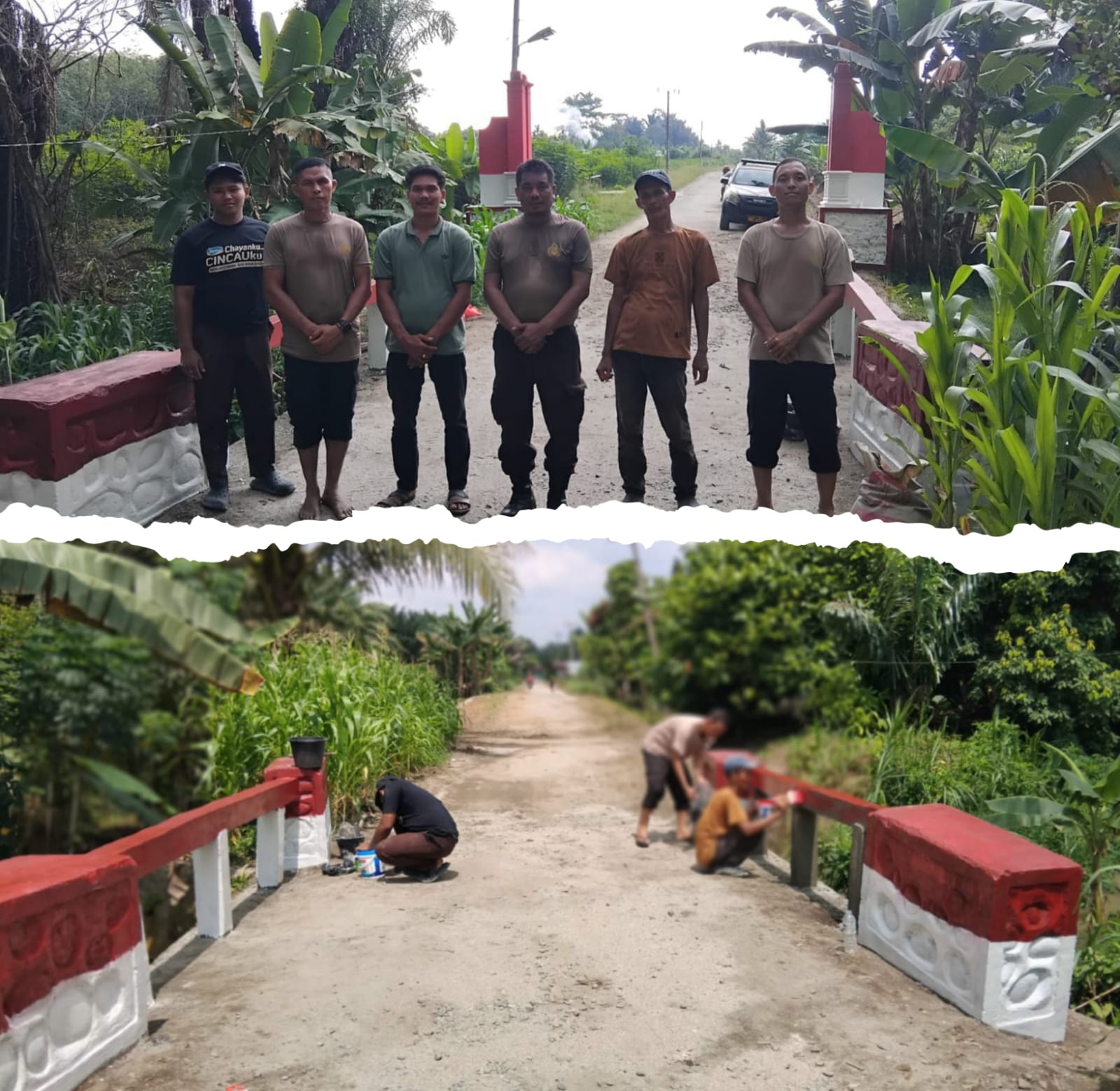 Wujud Kepedulian Nyata Polri, Polsek Dolok Masihul Polres Sergai Rampungkan Revitalisasi Jembatan Penghubung Dua Desa