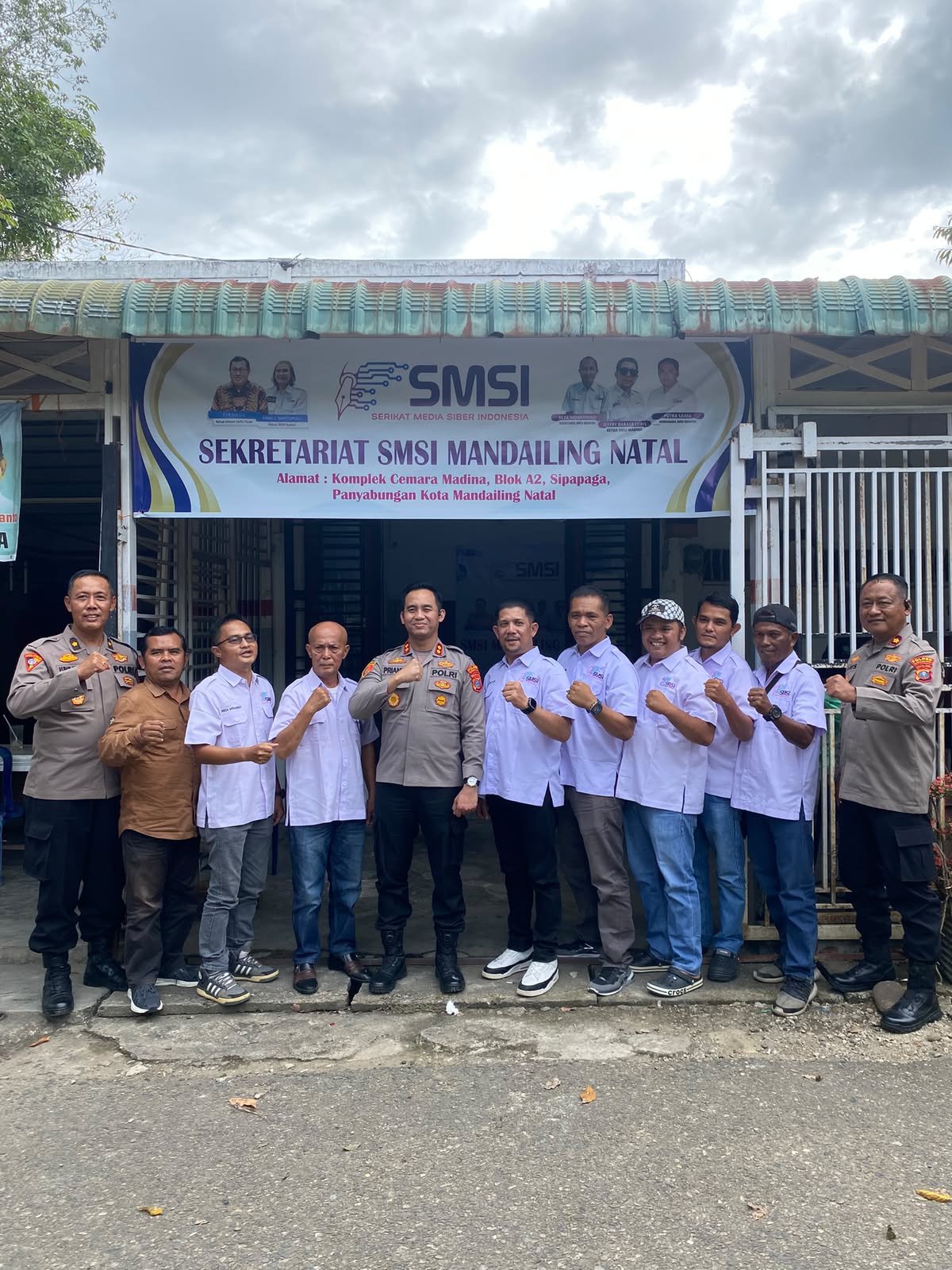 Silaturahmi, Kapolres Kunjungi Kantor SMSI Madina