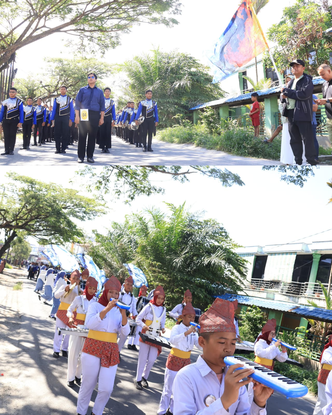 Bupati Sergai Lepas Pawai Drumband Festival Bumi Serampang Dua Belas