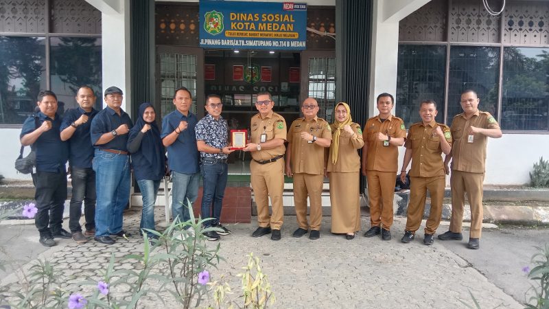 Persatuan Wartawan Pemko Medan Perkuat Sinergi dengan Dinsos, Dukung Program Wali Kota Rico Waas