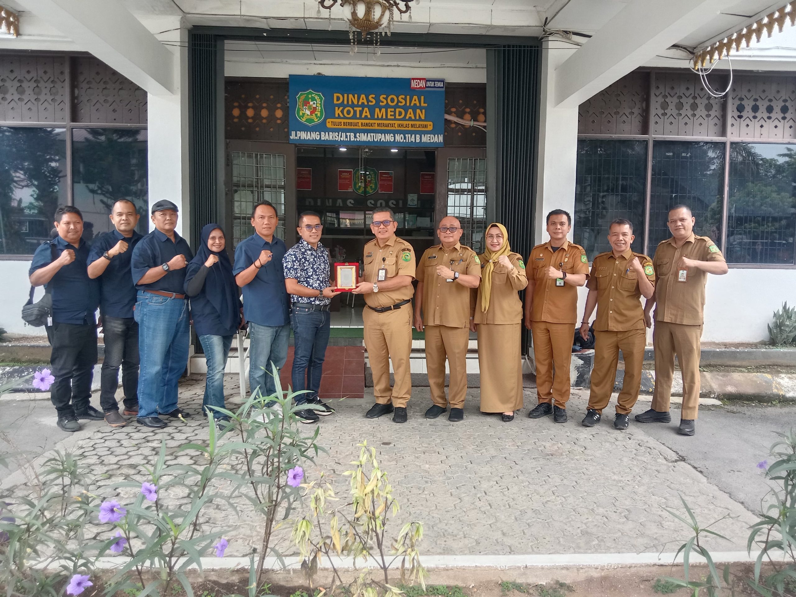 Persatuan Wartawan Pemko Medan Perkuat Sinergi dengan Dinsos, Dukung Program Wali Kota Rico Waas