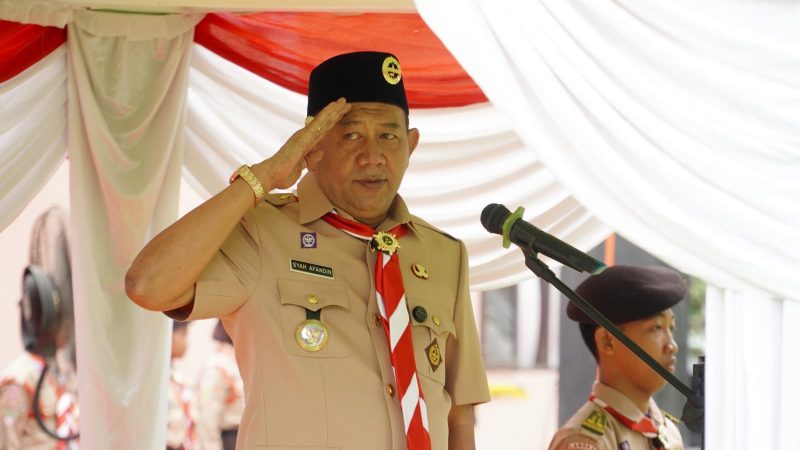Bupati Syah Afandin Buka Jambore Cabang Langkat 2026, Tegaskan Pramuka Pemersatu Bangsa