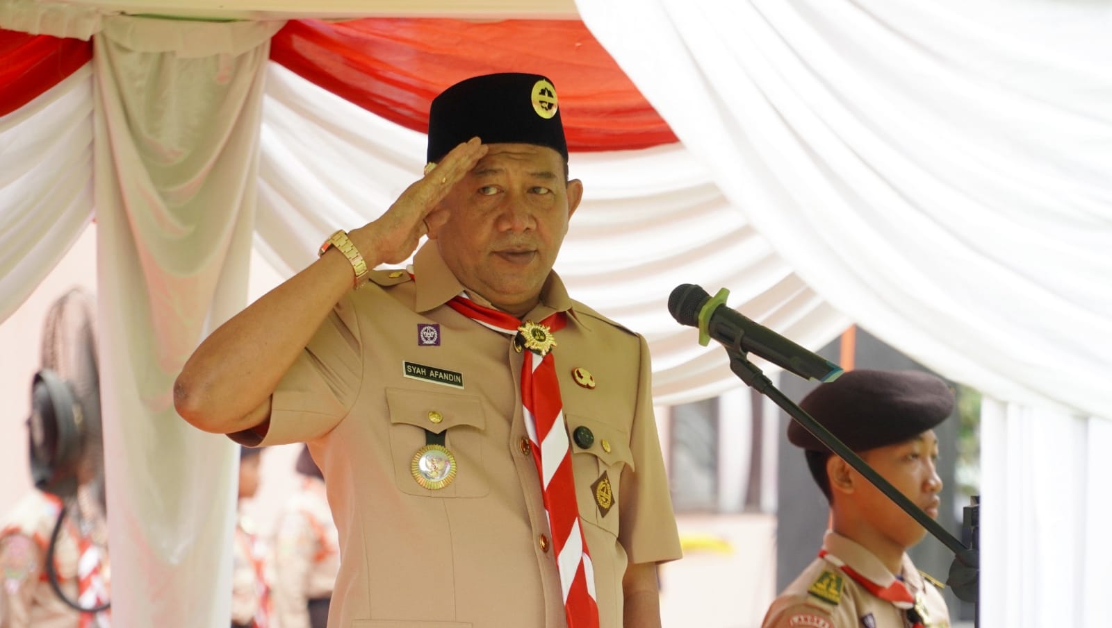 Bupati Syah Afandin Buka Jambore Cabang Langkat 2026, Tegaskan Pramuka Pemersatu Bangsa