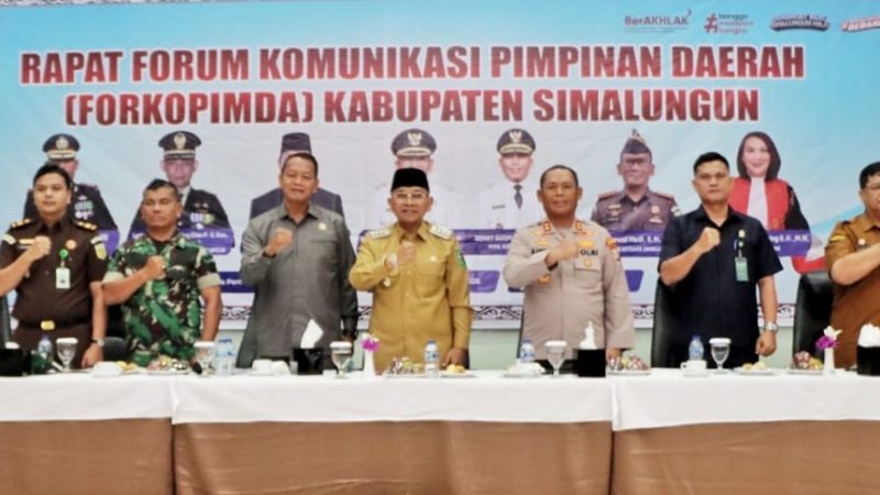 Gelar Rapat Forkopimda, Bupati Simalungun Ajak Semua Pihak Jaga Keamanan dan Ketertiban