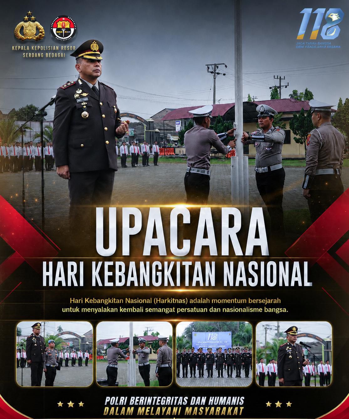 Peringati Harkitnas ke-118, Kapolres Sergai Ajak Personel Tingkatkan Pengabdian Untuk Masyarakat