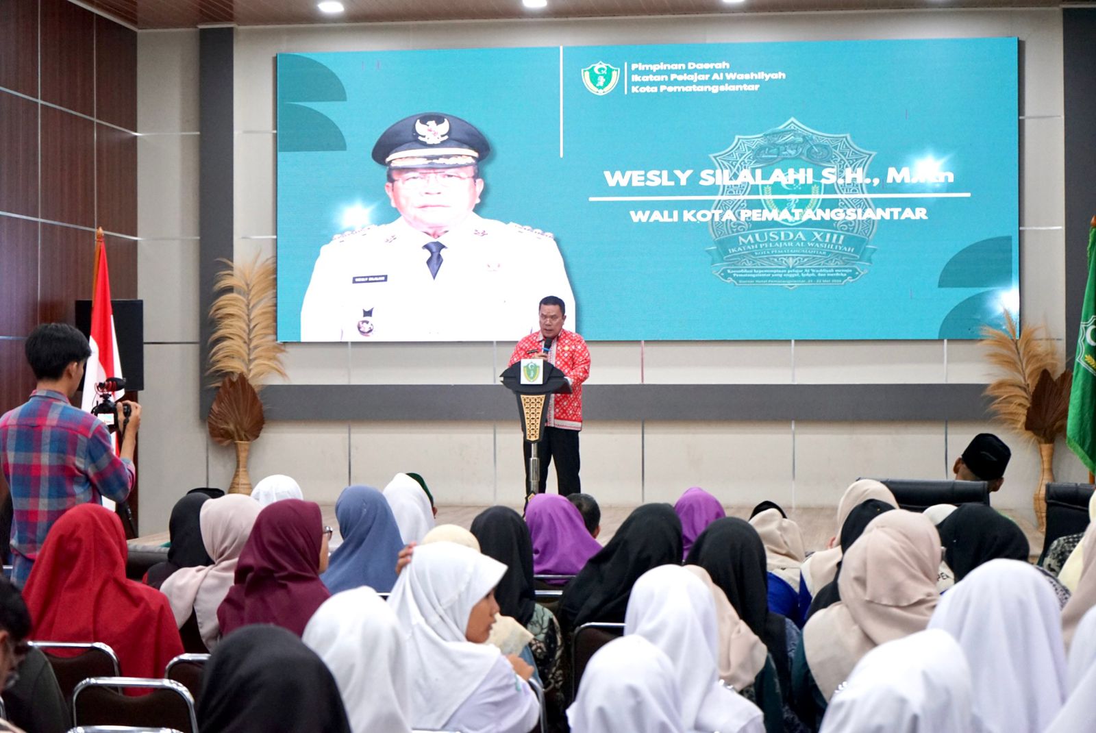 Wali Kota Wesly Silalahi SH MKn Hadiri Acara Pembukaan Musyda XIII PD Ikatan Pelajar Al-Washliyah Kota Pematangsiantar