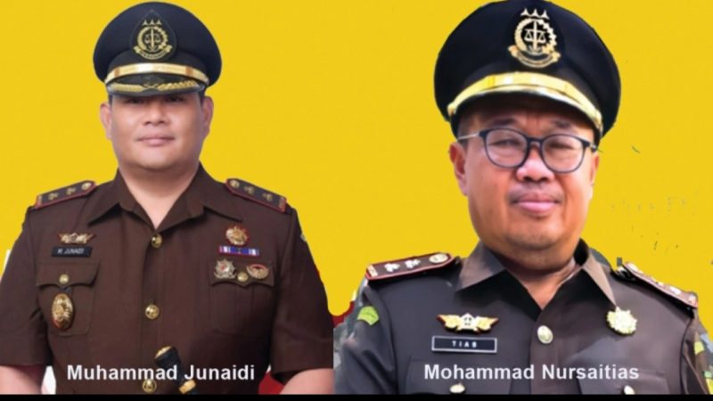 Mohammad Nursaitias jadi Kajari Mandailing Natal dan Muhammad Junaidi jadi Kajari Padang Lawas Utara