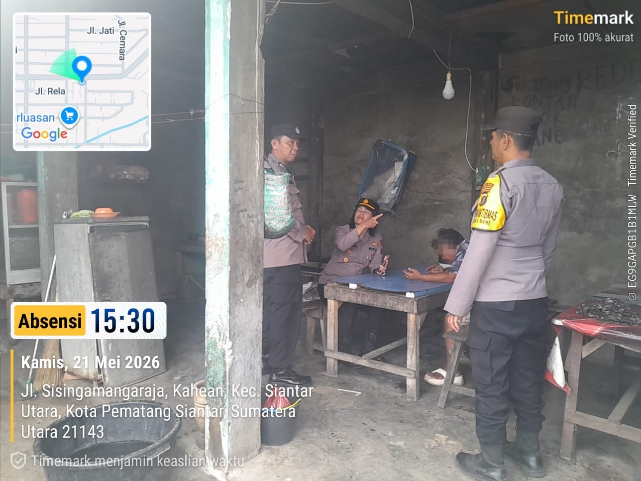 Respon Cepat Laporan Masyarakat, Kapolsek Siantar Utara Lakukan Pengecekan di Eks Terminal Sukadame Parluasan
