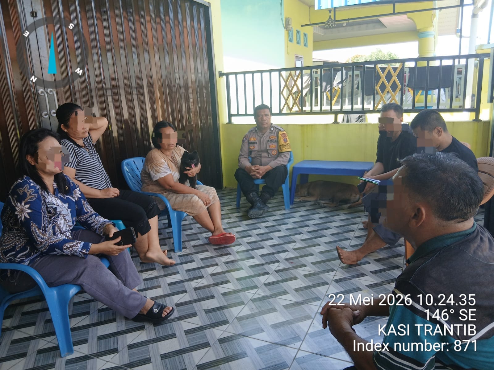 Polsek Siantar Martoba Bersama Lurah Nagapitu Tindaklanjuti Laporan Warga Melalui Aplikasi eLapor