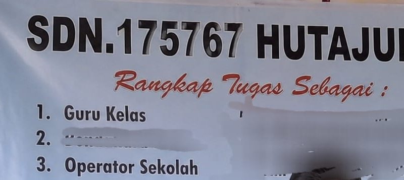 Guru di SDN 175767 Hutajulu Diduga Rangkap Tugas sebagai Operator Sekolah, Muncul Sorotan Soal Tata Kelola