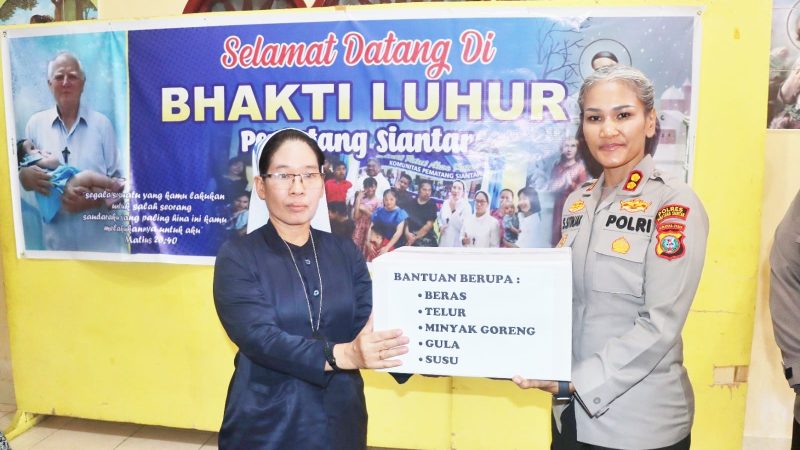 Kapolres Pematangsiantar Laksanakan Bakti Sosial di Panti Asuhan