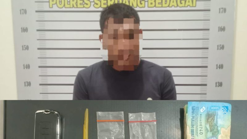 Satres Narkoba Polres Sergai Ciduk Pria Diduga Pengedar, Timbangan Digital Turut Disita