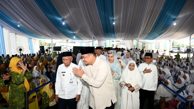Pengajian Akbar Pemprov, Bobby Nasution Doakan Sumut Bebas Bencana dan Narkoba