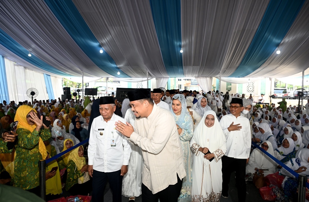 Pengajian Akbar Pemprov, Bobby Nasution Doakan Sumut Bebas Bencana dan Narkoba