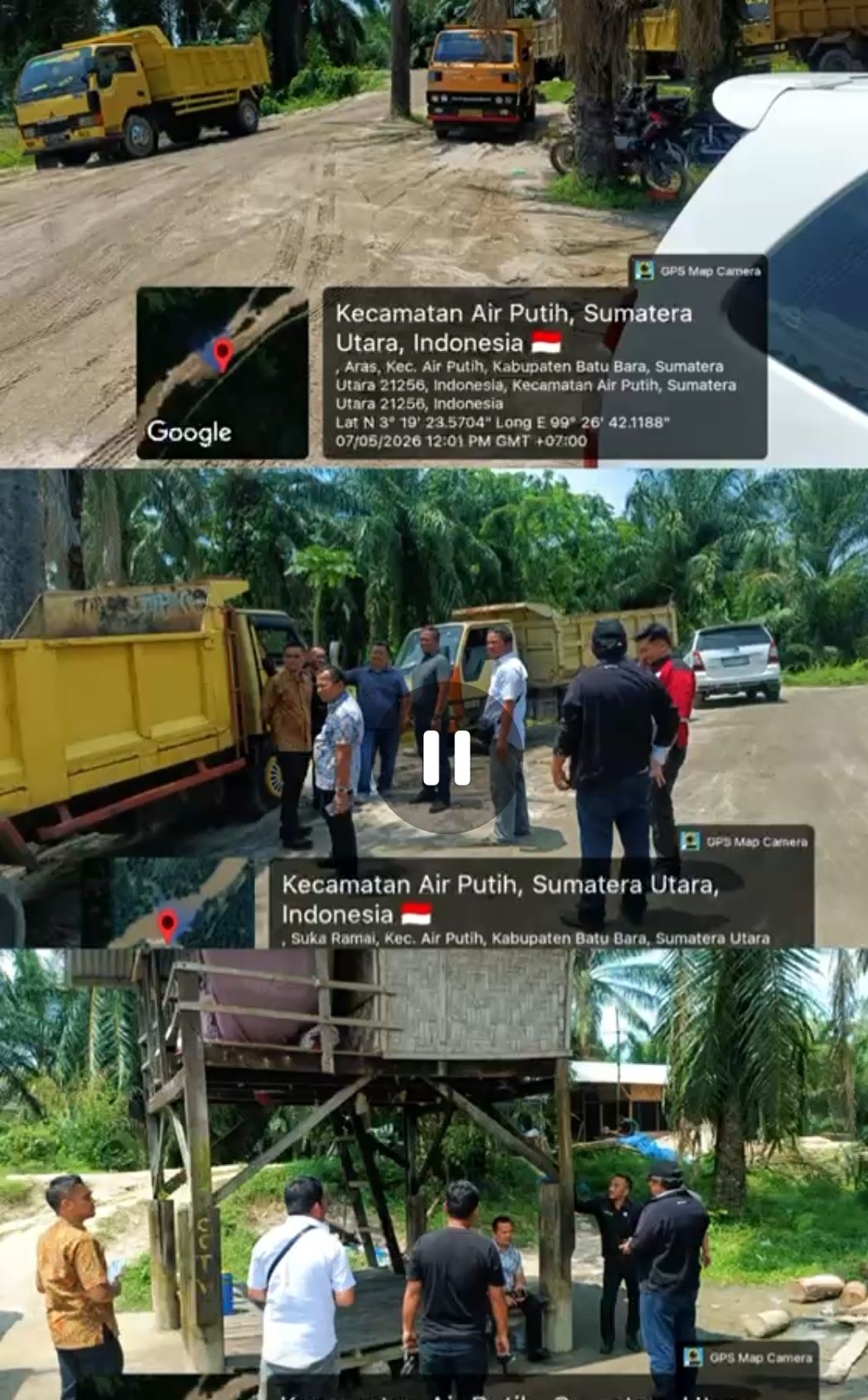 Dinas Perindag ESDM Sumut TINDAK TEGAS TAMBANG ILEGAL di Kabupaten Batubara Kecamatan Air Putih dan Sei Suka