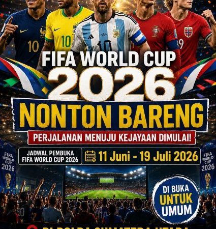 Piala Dunia 2026 Bergulir, Polda Sumut Buka Nobar Gratis bagi Warga Masyarakat hingga Laga Final