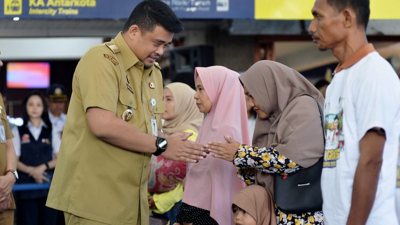 Lepas 6.500 Lebih Peserta Mudik Gratis Idulfitri, Bobby Nasution Ingin Kurangi Mobilitas Kendaraan Pribadi