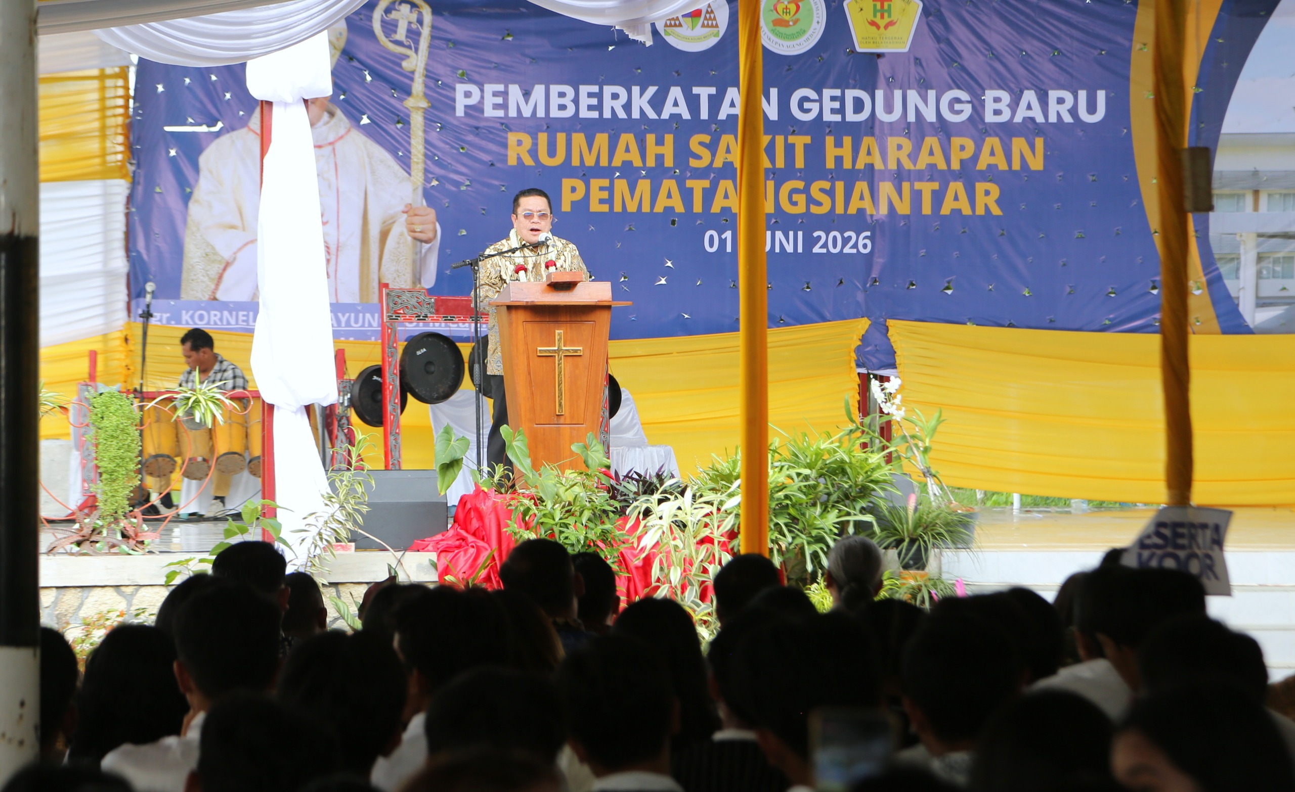 Wali Kota Wesly Silalahi SH MKn, Hadiri Acara Pemberkatan Gedung Baru Rumah Sakit Harapan Pematangsiantar