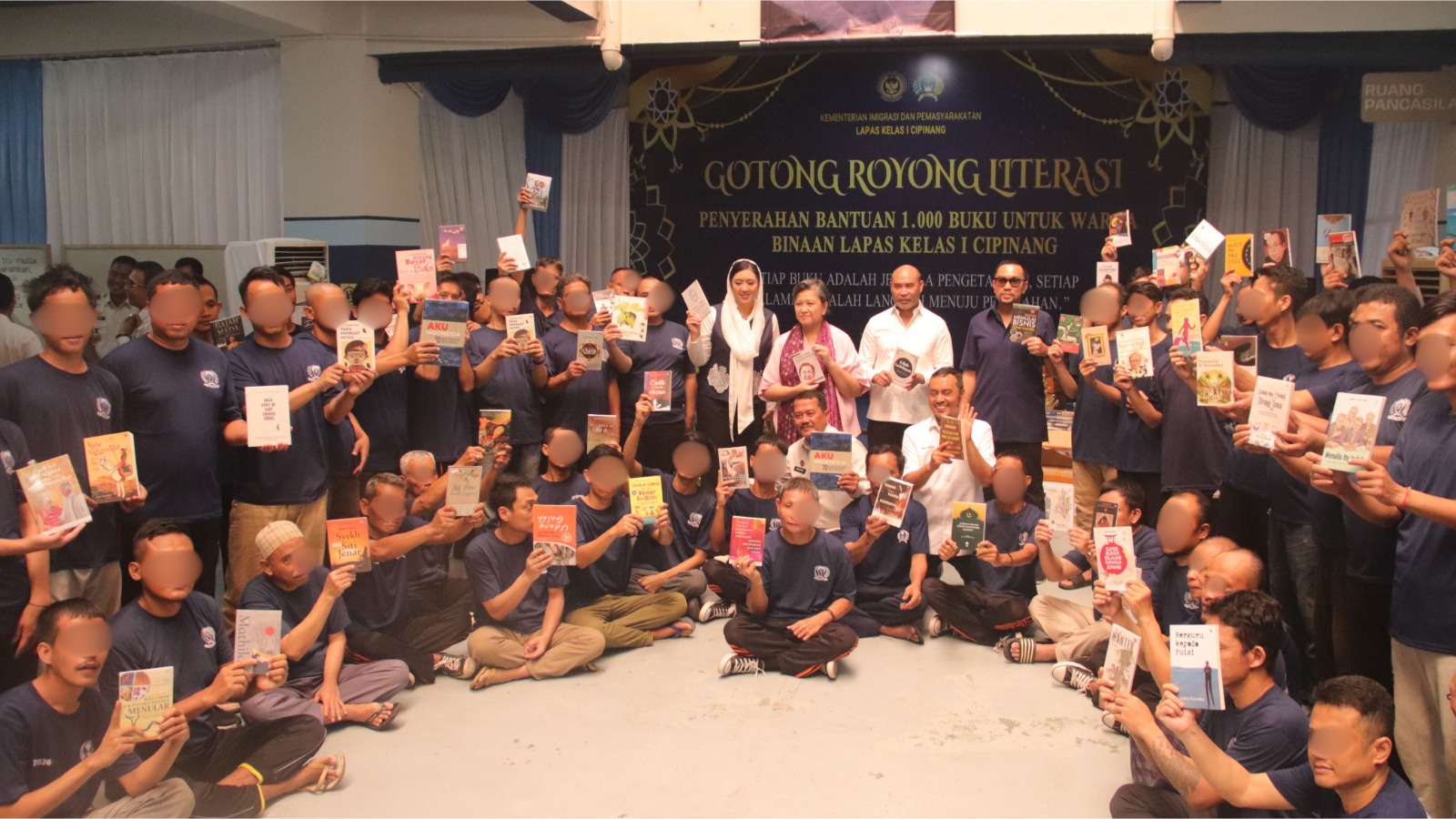 Gotong Royong Literasi, Lapas Cipinang Terima Ribuan Buku untuk Bangun Harapan Warga Binaan