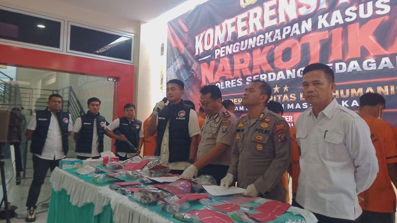 Hasil Ops Antik Toba 2026, Satres Narkoba Polres Sergai Ungkap 38 Kasus Dengan 58 Tersangka