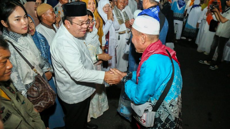 Wali Kota Wesly Silalahi SH MKn Sambut Kepulangan  Jamaah Haji/Hajjah Kota Pematangsiantar Tahun 1447 H/2026 M