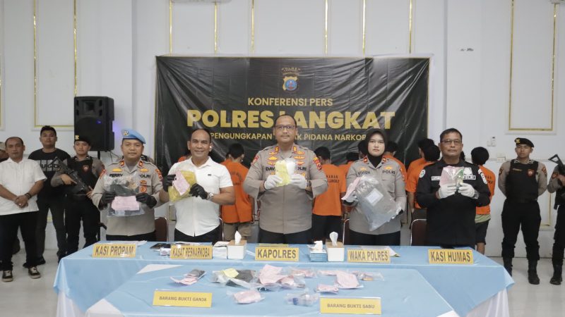Ops Antik Toba 2026 Polres Langkat Berhasil Ungkap 33 Kasus Narkotika